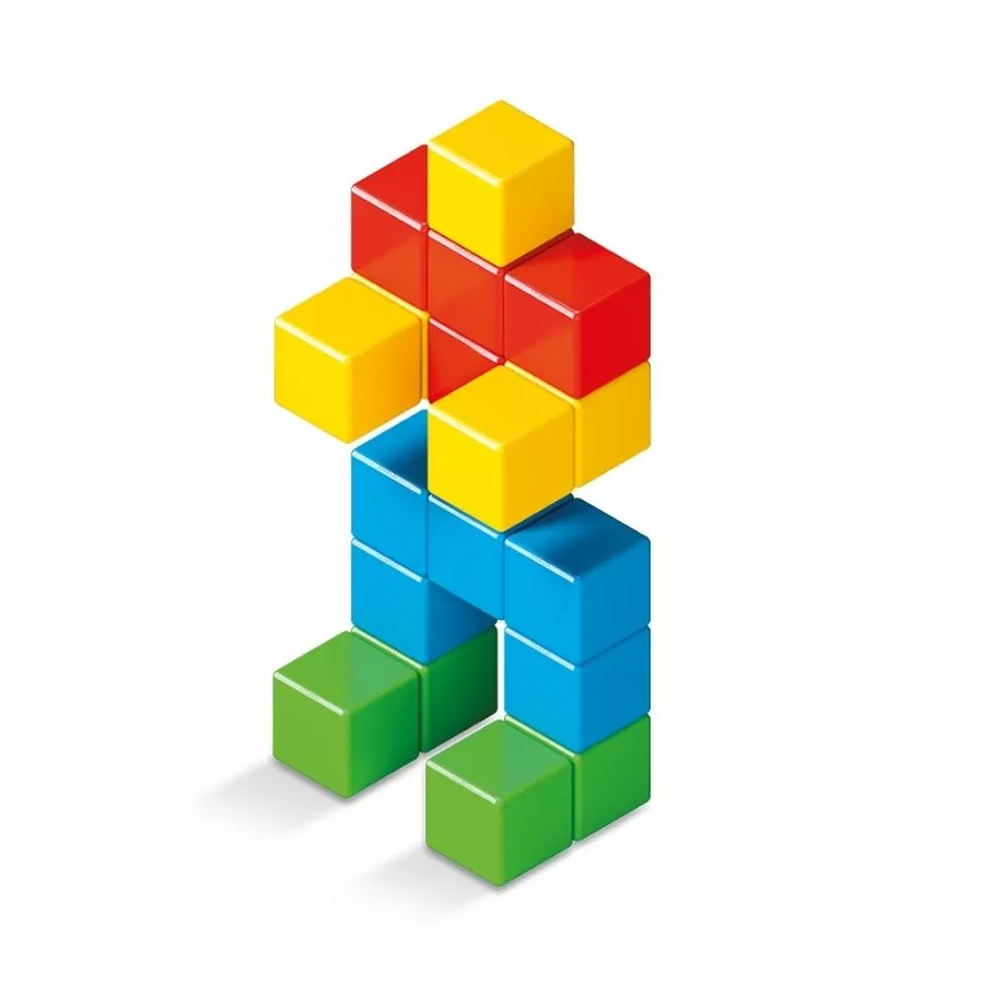 Geomag - Magicubes Preschool Green Recycled Plastics 24 Pieces 6 Geomag - Magicubes Preschool Green Recycled Plastics 24 Pieces - Image 4