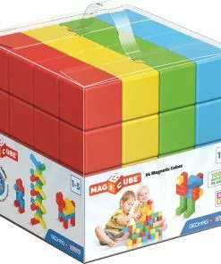 Geomag - Magicubes Preschool Green Recycled Plastics 64 Piece Set