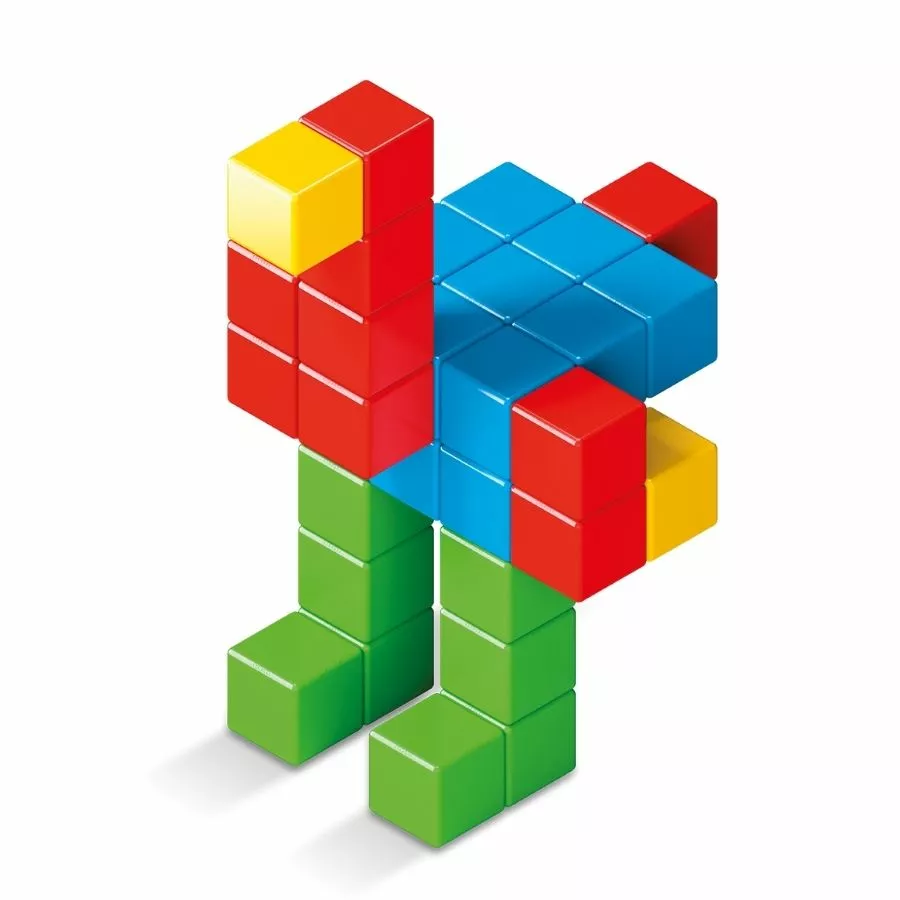 Geomag - Magicubes Preschool Green Recycled Plastics 64 Piece Set 5 Geomag - Magicubes Preschool Green Recycled Plastics 64 Piece Set - Image 3