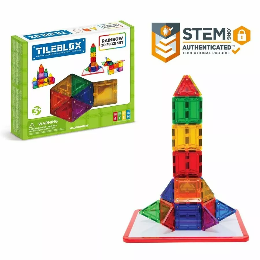 Magformers Tileblox - Rainbow 30 Piece Set (Only 1 Left In Stock) 3 Magformers Tileblox - Rainbow 30 Piece Set (Only 1 Left In Stock)