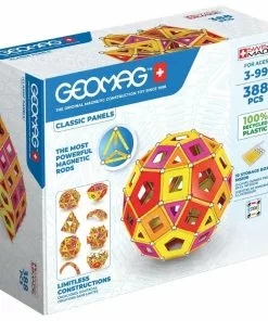 Geomag - Masterbox Recycled Plastic Panels Warm Colours 388 Pieces