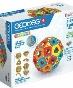 Geomag - Masterbox Recycled Plastic Supercolour Panels 388 Pieces