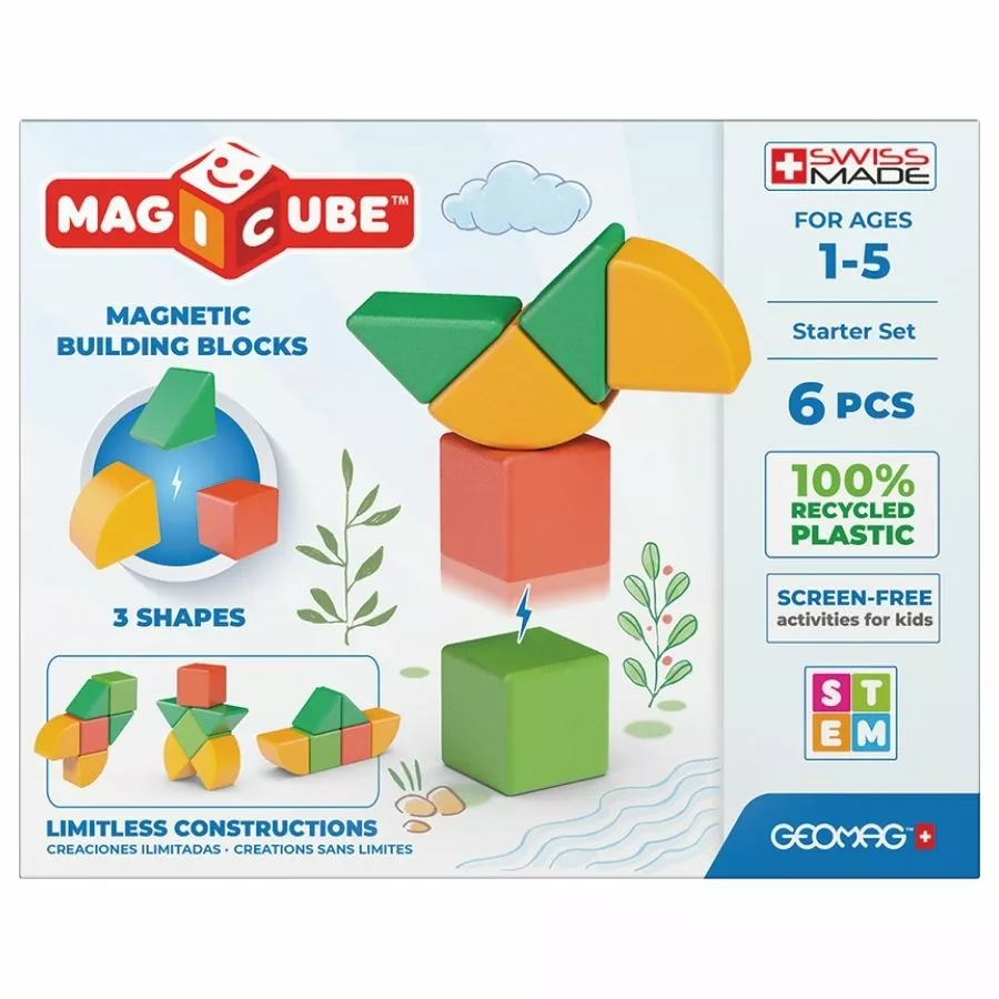 Geomag - Magicube Shapes Recycled Plastic Starter Set Of 6 Pieces 5 Geomag - Magicube Shapes Recycled Plastic Starter Set Of 6 Pieces - Image 3