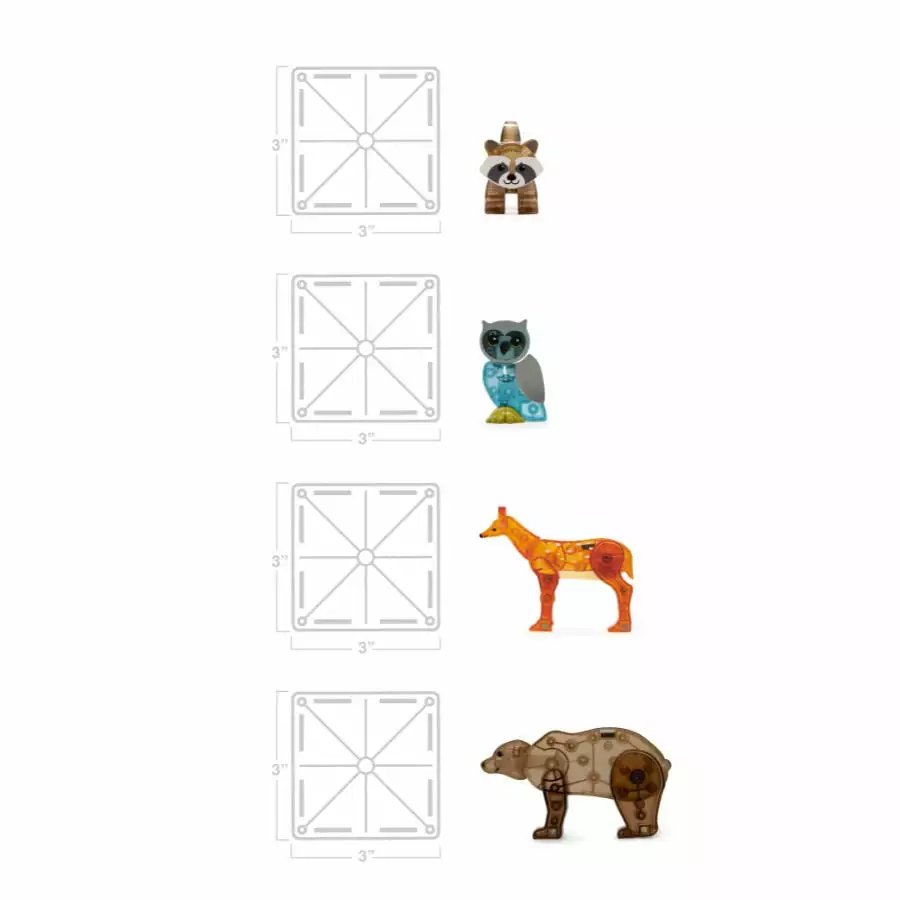Magna-Tiles - Forest Animals 25-Piece Set Magnetic Tiles 14 Magna-Tiles - Forest Animals 25-Piece Set Magnetic Tiles - Image 12