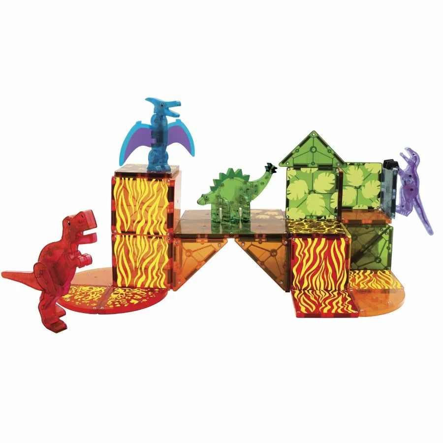 Magna-Tiles - Dino World 40 Piece Set Magnetic Tiles 5 Magna-Tiles - Dino World 40 Piece Set Magnetic Tiles - Image 3