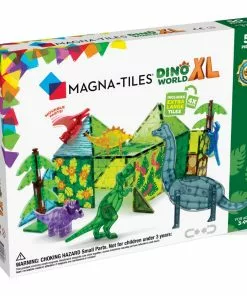 Magna-Tiles - Dino World XL 50 Piece Set Magnetic Tiles