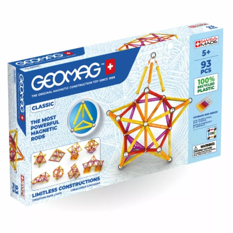 Geomag - Green Recycled Plastic Classic Colours 93 Pieces 3 Geomag - Green Recycled Plastic Classic Colours 93 Pieces
