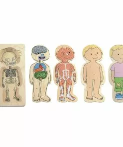 Beleduc - Your Body Girl 5 Layer Wooden Puzzle