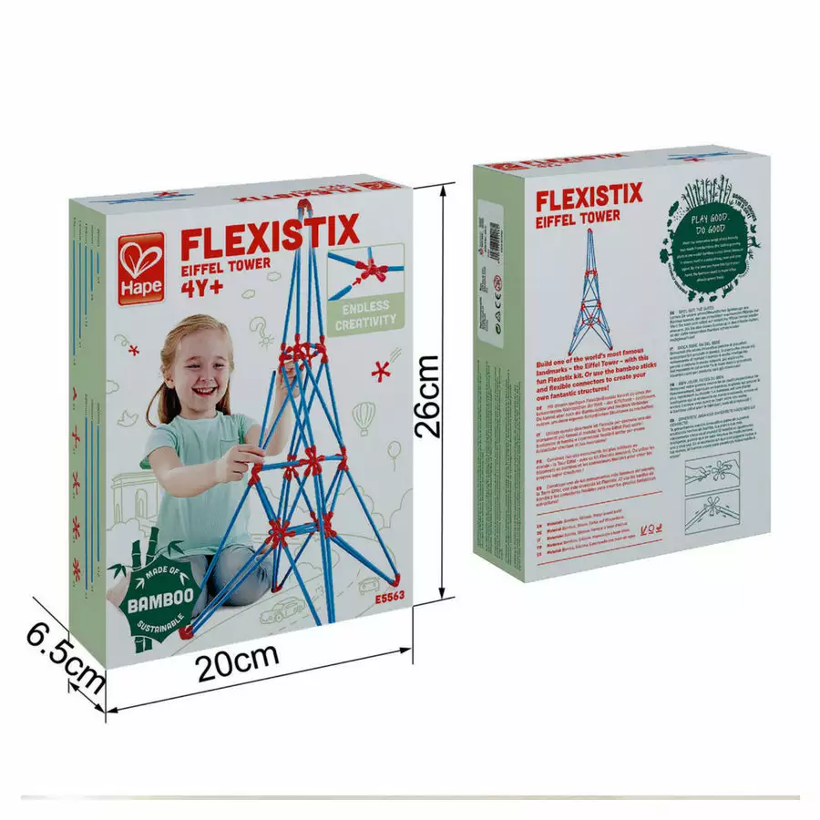 Hape - Flexistix Eiffel Tower, STEM Building Set (62 Pieces) 5 Hape - Flexistix Eiffel Tower, STEM Building Set (62 Pieces) - Image 3