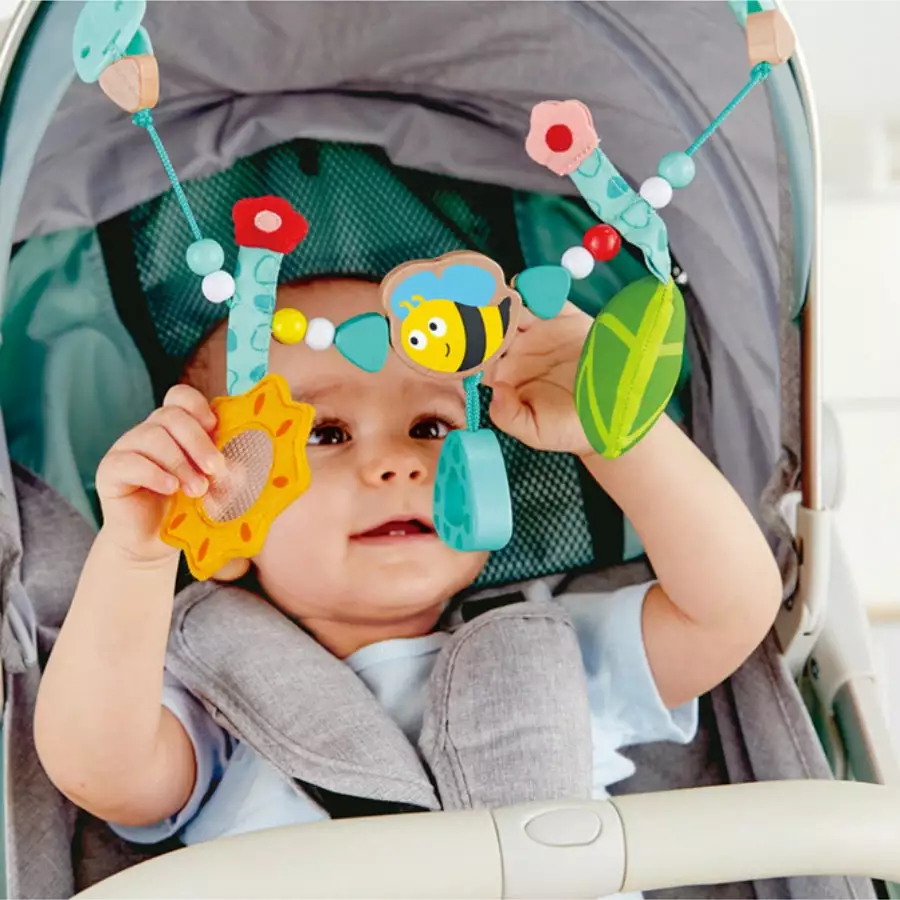 Hape Toys Hape - Bumblebee Pram Chain 3 Hape Toys Hape - Bumblebee Pram Chain