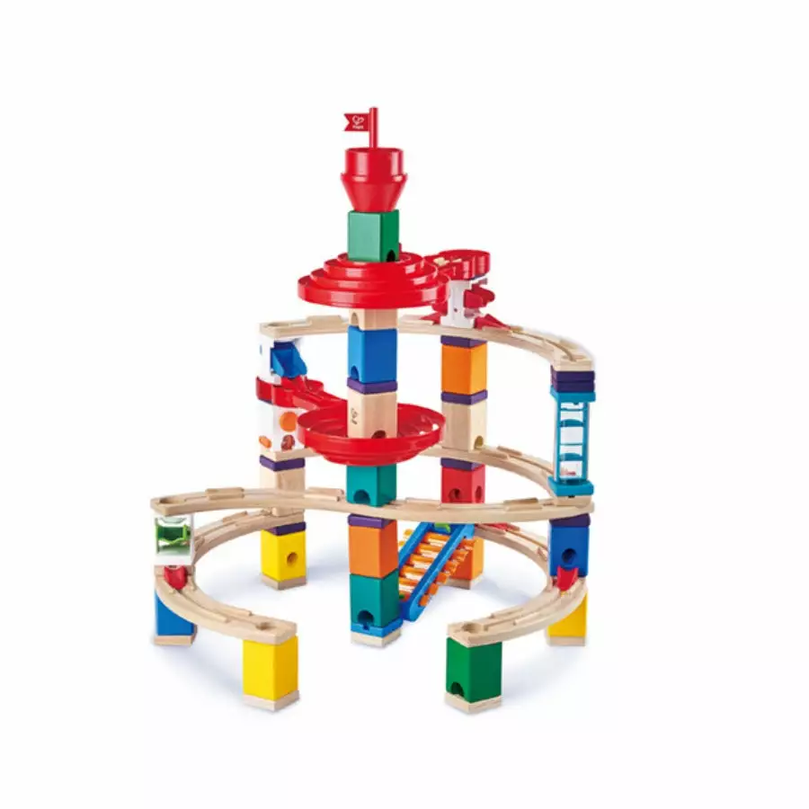 Hape Toys Hape - Quadrilla Super Spiral Marble Run 4 Hape Toys Hape - Quadrilla Super Spiral Marble Run - Image 2