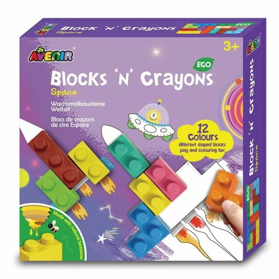 Avenir - Blocks N Crayons Space Art Set 3 Avenir - Blocks N Crayons Space Art Set