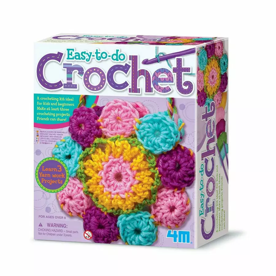 4M - Easy-To-Do Crochet Kit - Australia's Best Educational Toy Store - KidzInc 3 4M - Easy-To-Do Crochet Kit - Australia's Best Educational Toy Store - KidzInc