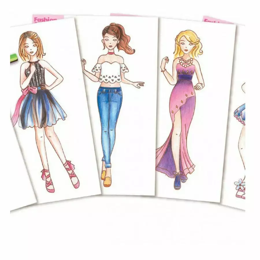 4M - KidzMaker: My Design Portfolio Fashion Studio Art Set 5 4M - KidzMaker: My Design Portfolio Fashion Studio Art Set - Image 3