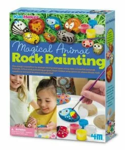 4M - KidzMaker Magical Animal Rock Painting
