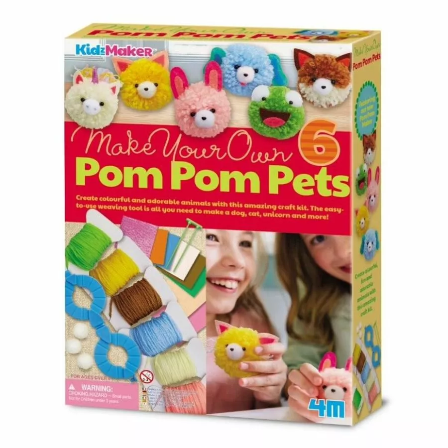 4M - KidzMaker Make Your Own Pom Pom Craft Kit 3 4M - KidzMaker Make Your Own Pom Pom Craft Kit
