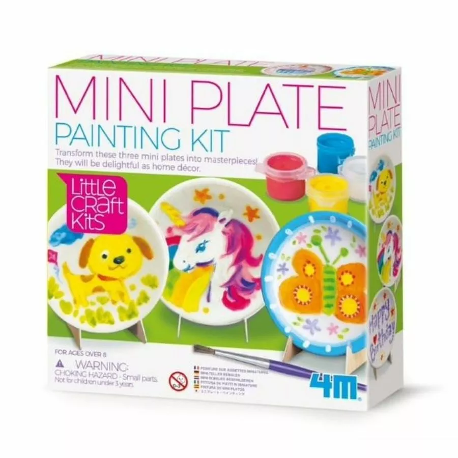 4M - Little Craft: Mini Plates Paining Kit 3 4M - Little Craft: Mini Plates Paining Kit