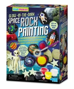 4M - KidzMaker Glow In The Dark Space Rock Painting