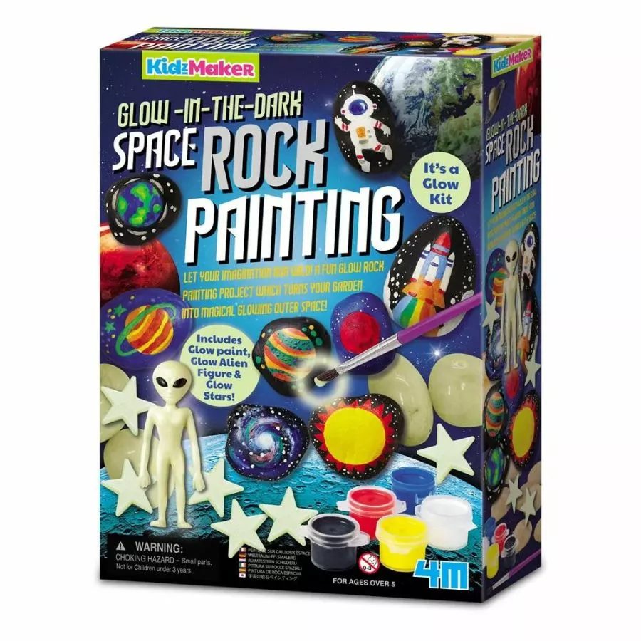 4M - KidzMaker Glow In The Dark Space Rock Painting 3 4M - KidzMaker Glow In The Dark Space Rock Painting