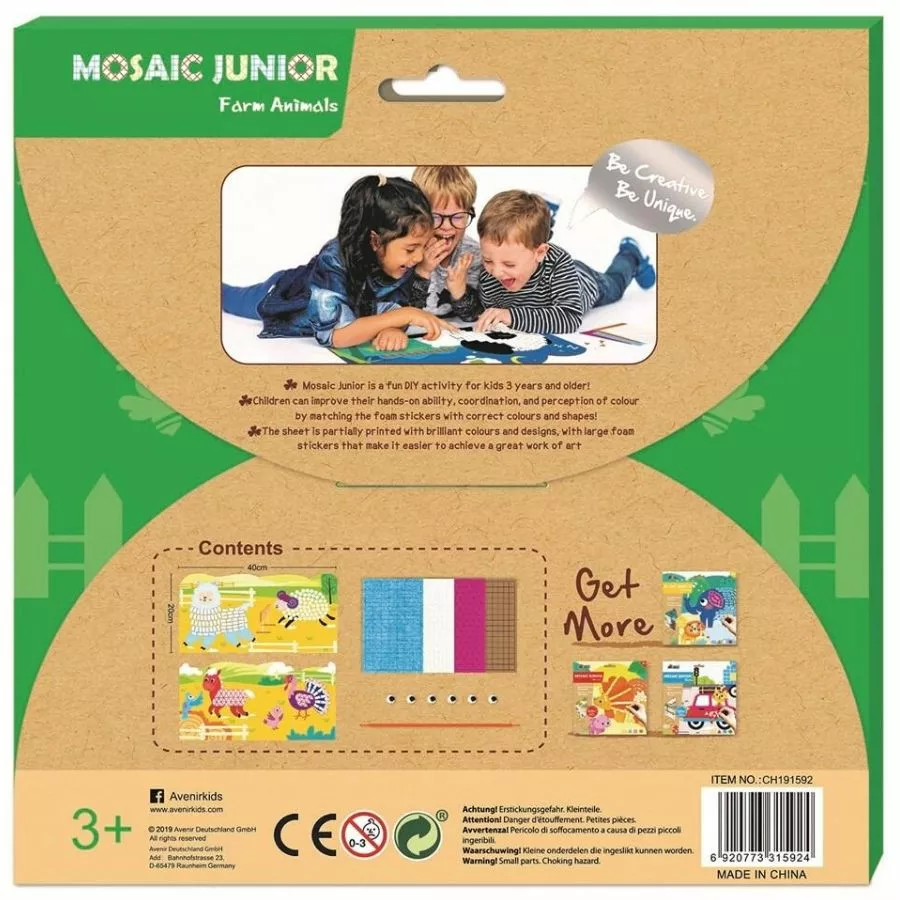 Avenir - Mosaic Junior: Farm Animals 4 Avenir - Mosaic Junior: Farm Animals - Image 2