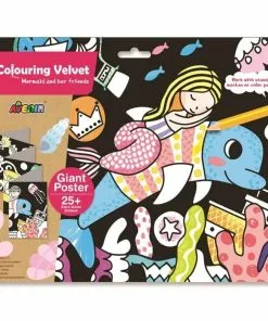Avenir - Velvet Giant Colouring Poster: Mermaid