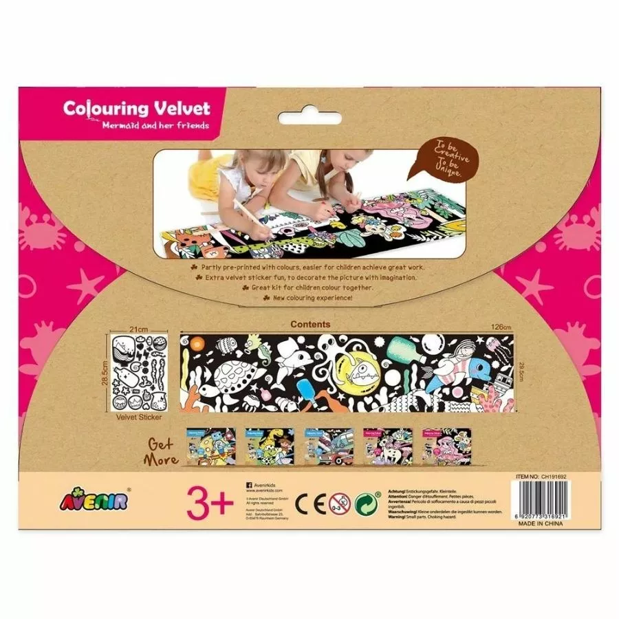 Avenir - Velvet Giant Colouring Poster: Mermaid 4 Avenir - Velvet Giant Colouring Poster: Mermaid - Image 2