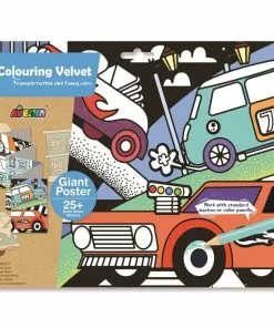 Avenir - Velvet Giant Colouring Poster: Transportation And Fancy Cars