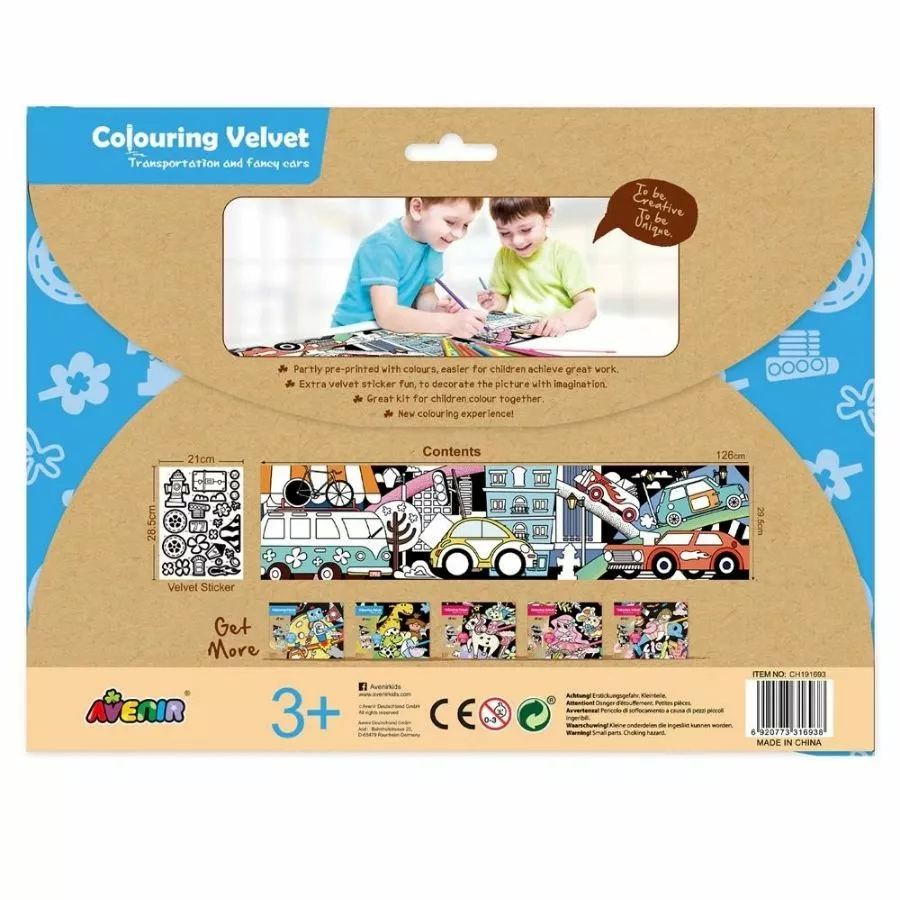 Avenir - Velvet Giant Colouring Poster: Transportation And Fancy Cars 4 Avenir - Velvet Giant Colouring Poster: Transportation And Fancy Cars - Image 2
