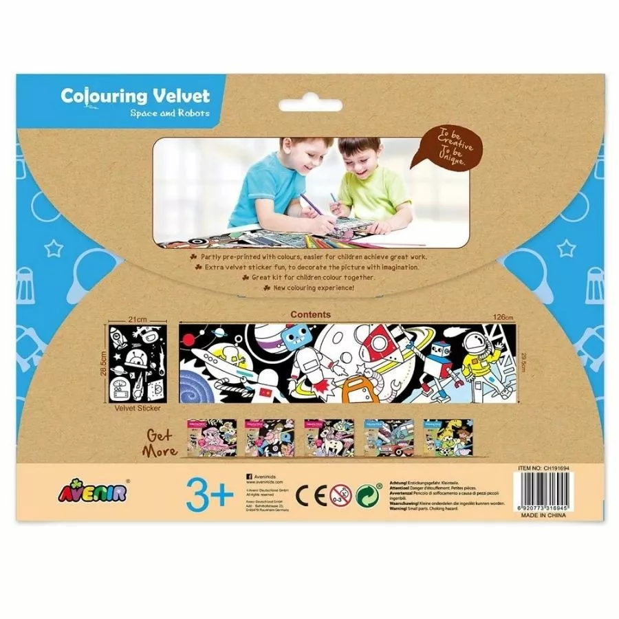 Avenir - Velvet Giant Colouring Poster: Space And Robots 4 Avenir - Velvet Giant Colouring Poster: Space And Robots - Image 2