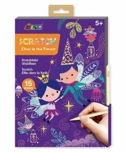 Avenir - A4 Scratch Book Elves In The Garden