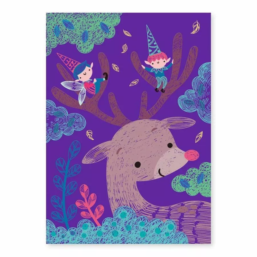 Avenir - A4 Scratch Book Elves In The Garden 5 Avenir - A4 Scratch Book Elves In The Garden - Image 3