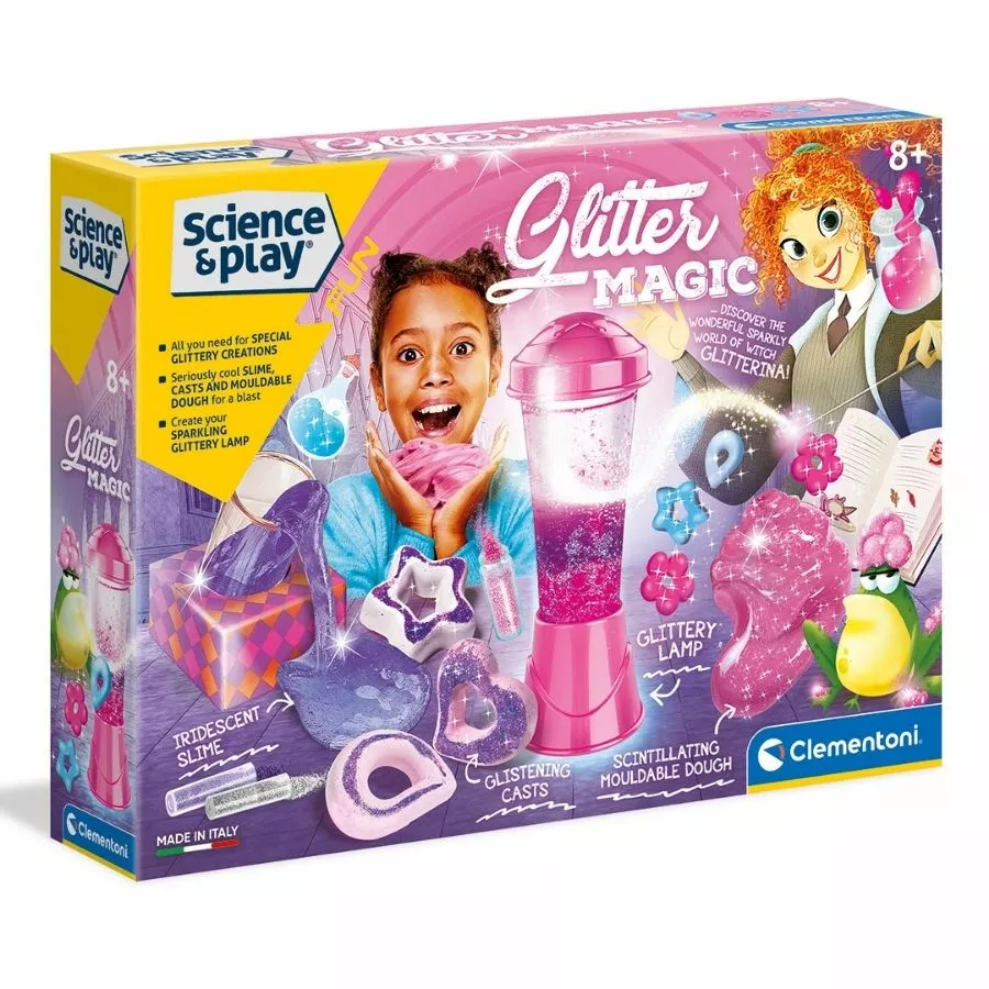 Clementoni - Science And Play: Glitter Magic Science Kit 3 Clementoni - Science And Play: Glitter Magic Science Kit