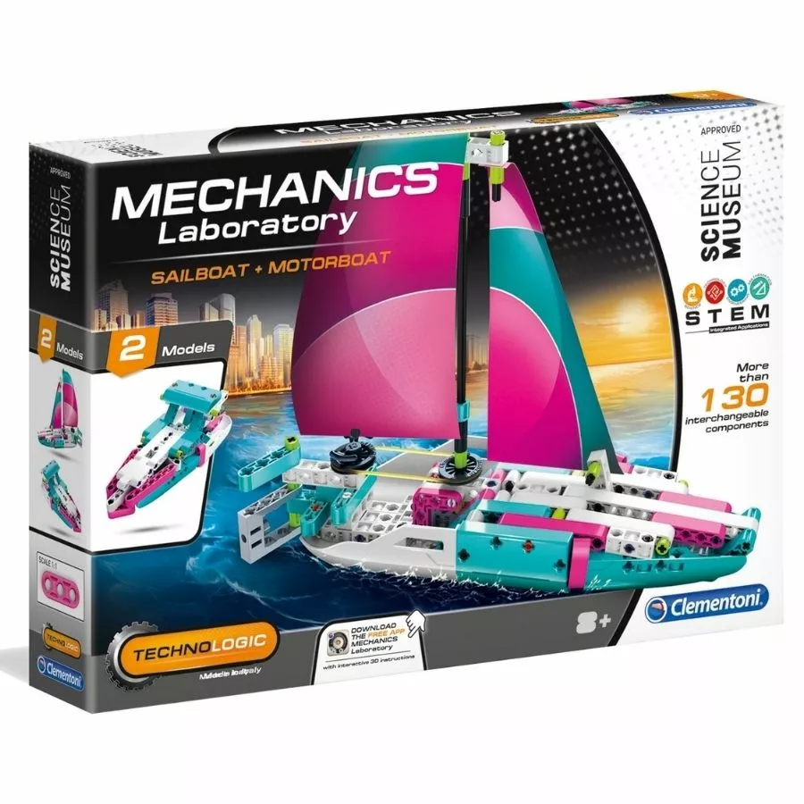 Clementoni - Mechanics Laboratory: Sailboat And Motorboat 3 Clementoni - Mechanics Laboratory: Sailboat And Motorboat