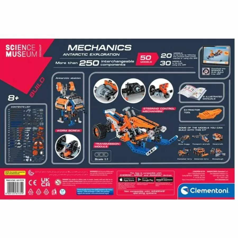 Clementoni - Science Museum Build Mechanics Antarctic Exploration Construction Toy Kit 4 Clementoni - Science Museum Build Mechanics Antarctic Exploration Construction Toy Kit - Image 2