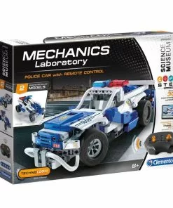 Clementoni - Mechanics Laboratory: Police Car With Remote Control Construction Kit