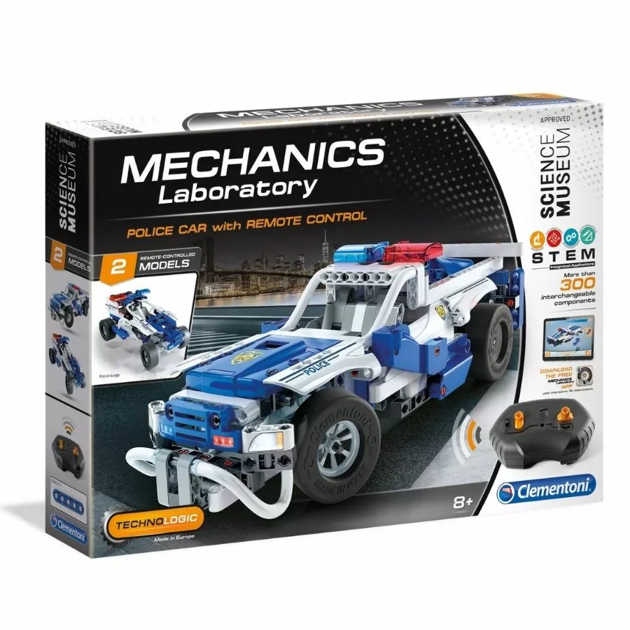 Clementoni - Mechanics Laboratory: Police Car With Remote Control Construction Kit 3 Clementoni - Mechanics Laboratory: Police Car With Remote Control Construction Kit