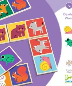 Djeco - Forest Wooden Domino Game