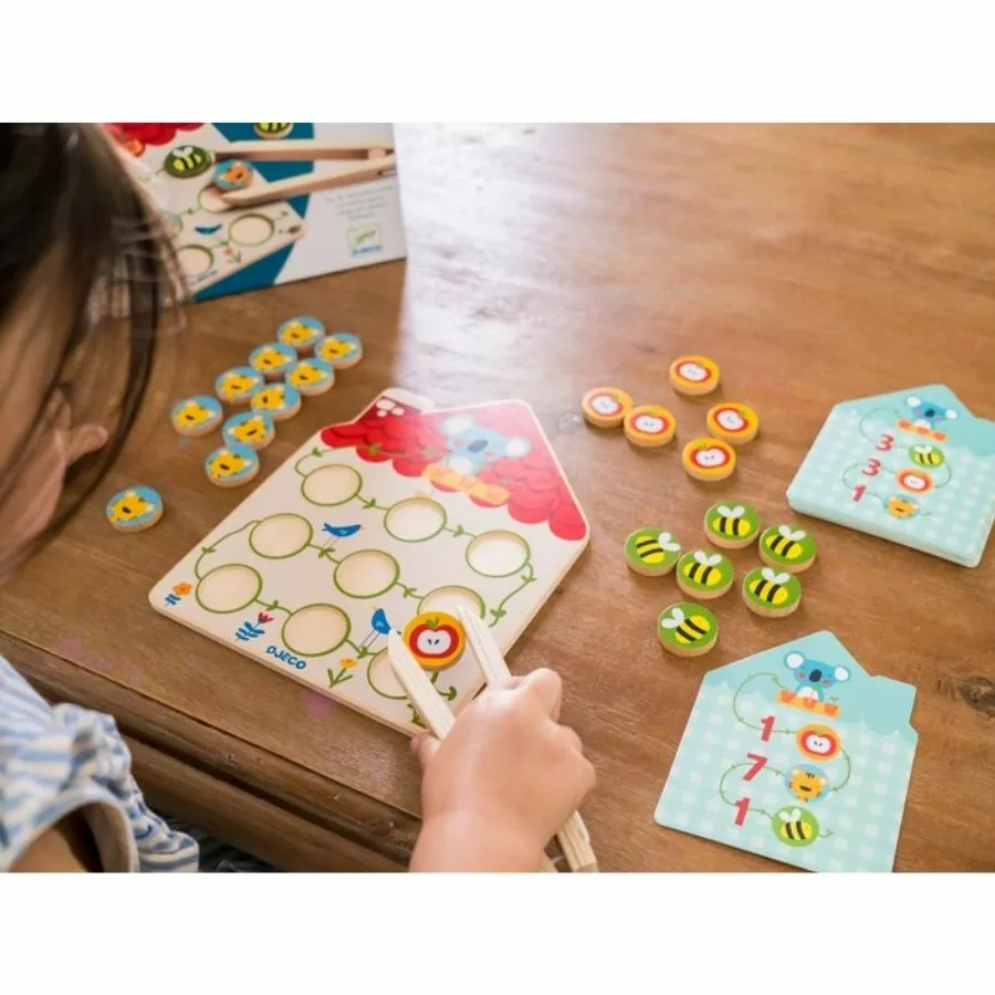 Djeco - Pinstou Wooden Math Game For Preschoolers 9 Djeco - Pinstou Wooden Math Game For Preschoolers - Image 7