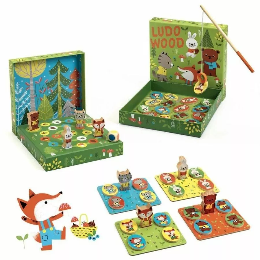 Djeco - Ludo Woodland Animal 4 Game Set 4 Djeco - Ludo Woodland Animal 4 Game Set - Image 2