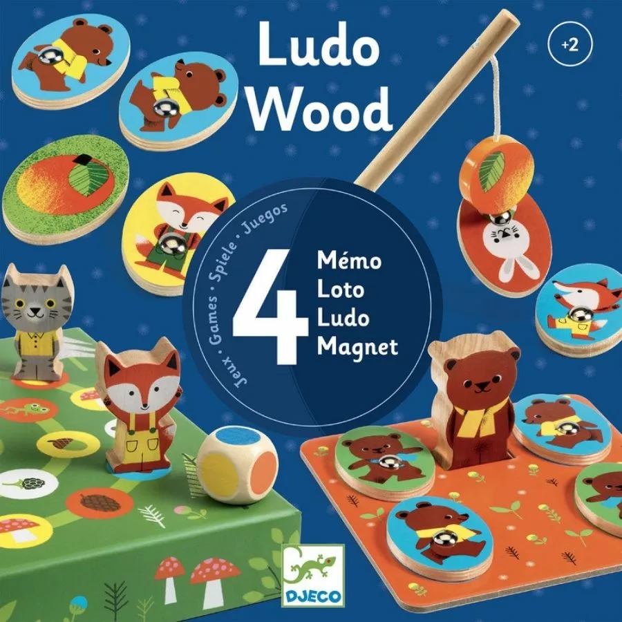 Djeco - Ludo Woodland Animal 4 Game Set 3 Djeco - Ludo Woodland Animal 4 Game Set