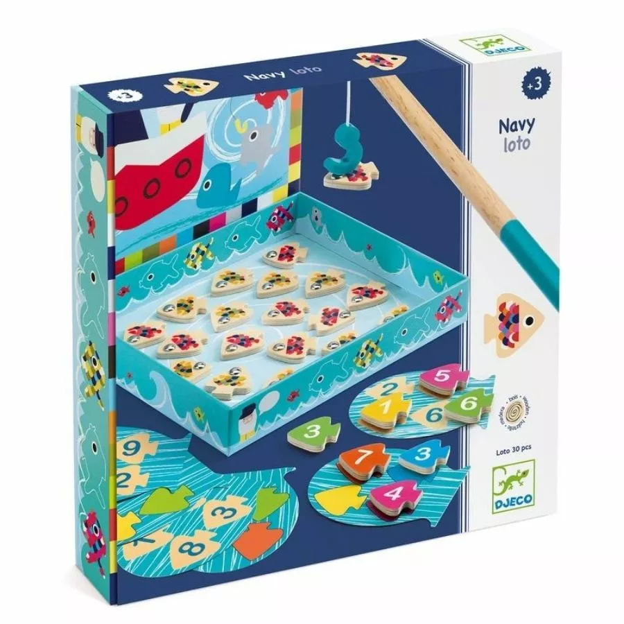 Djeco - Navy Loto Magnetic Fishing Game 4 Djeco - Navy Loto Magnetic Fishing Game - Image 2
