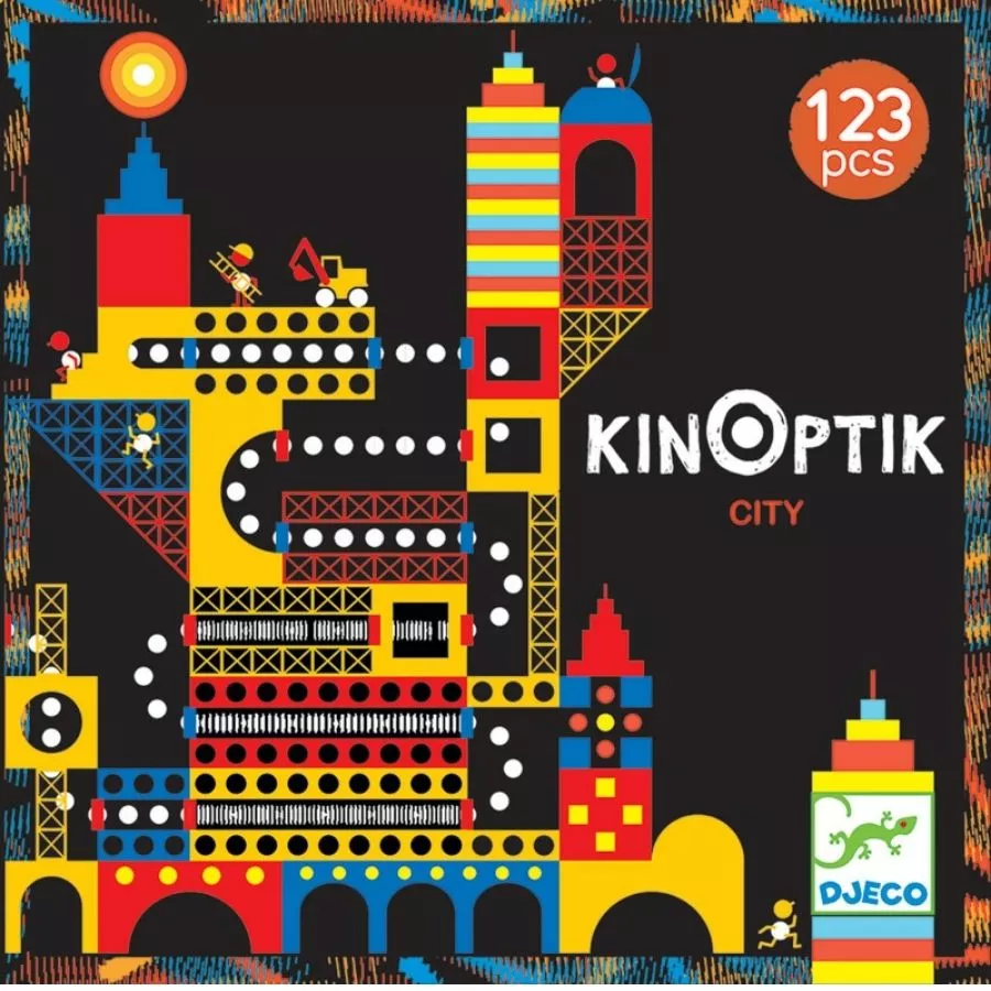Djeco - Crazy City Kinoptik Construction Set 3 Djeco - Crazy City Kinoptik Construction Set