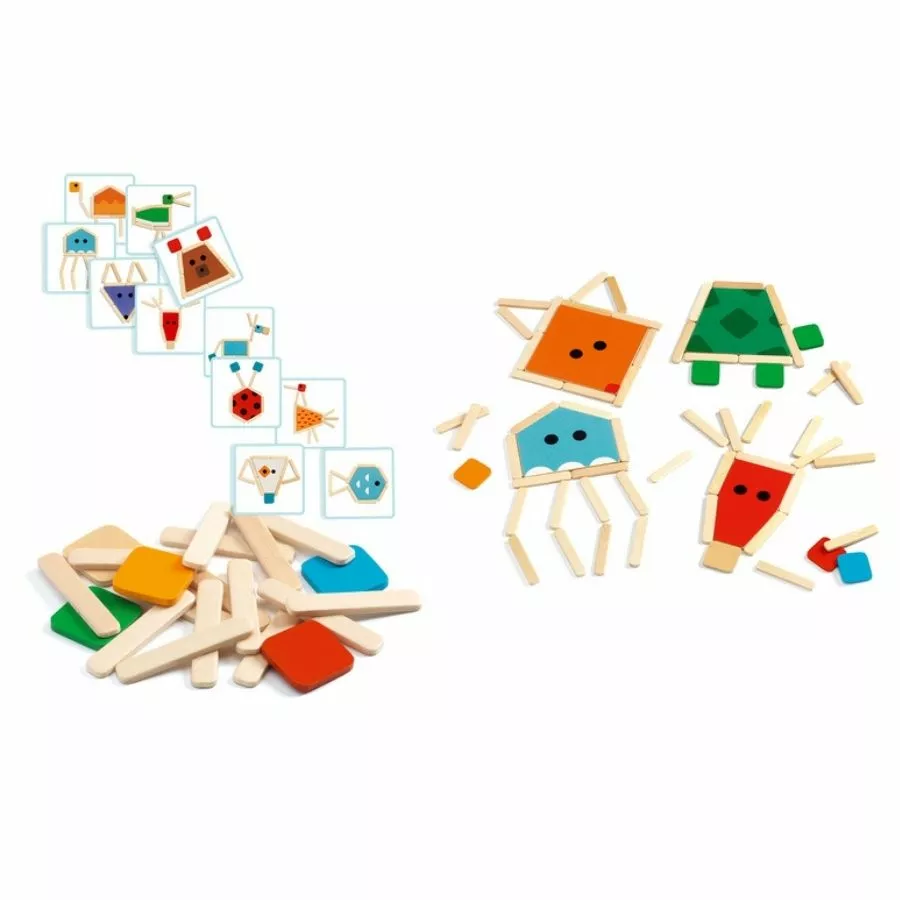Djeco - Stick Basic Wooden Puzzle 3 Djeco - Stick Basic Wooden Puzzle
