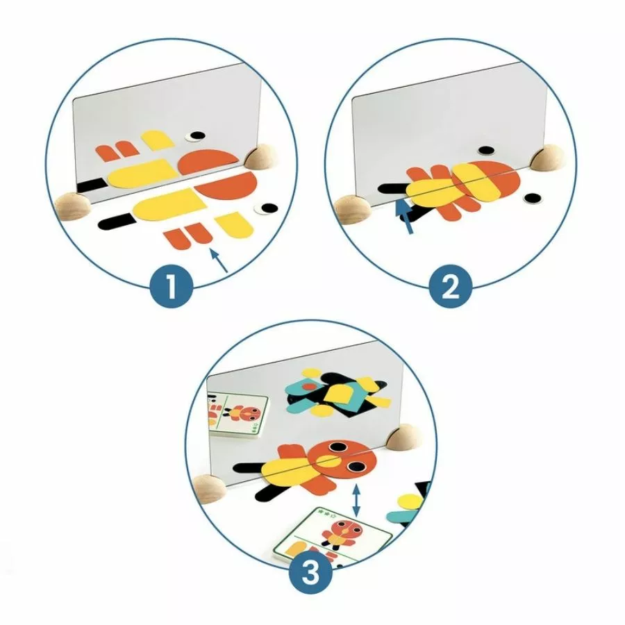 Djeco - Ze Mirror Magic Animals Set 5 Djeco - Ze Mirror Magic Animals Set - Image 3