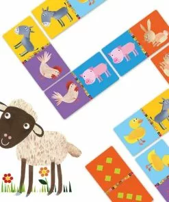 Djeco - Farm Domino Game -Educational Toys Shop DJ8158 DjecoFarmDominoGame 3 1024x1024