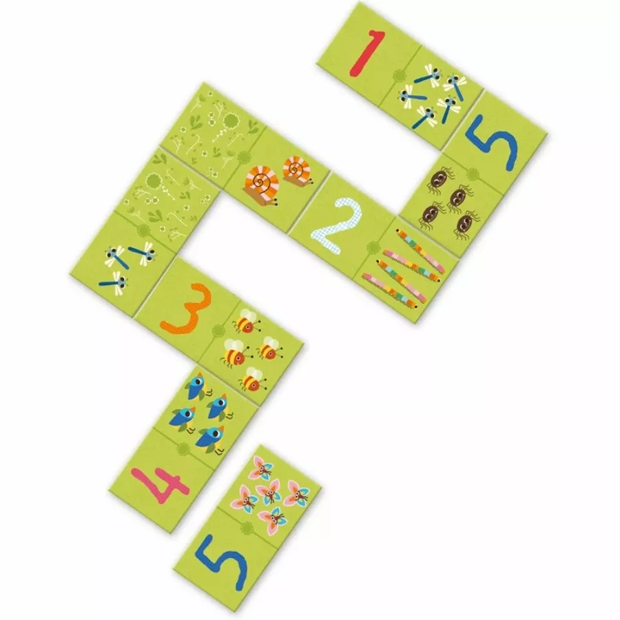 Djeco - 1, 2, 3 Domino Math Game 4 Djeco - 1, 2, 3 Domino Math Game - Image 2
