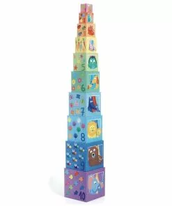 Djeco - Rainbow Blocks For Toddlers