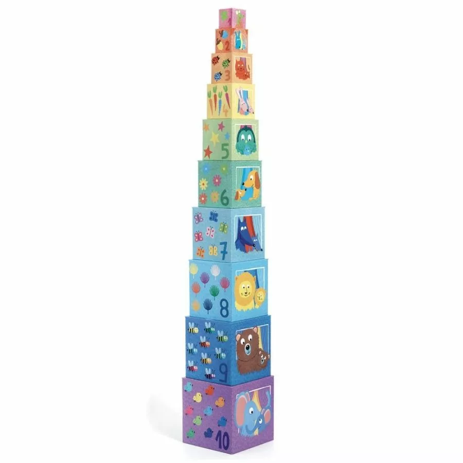 Djeco - Rainbow Blocks For Toddlers 3 Djeco - Rainbow Blocks For Toddlers