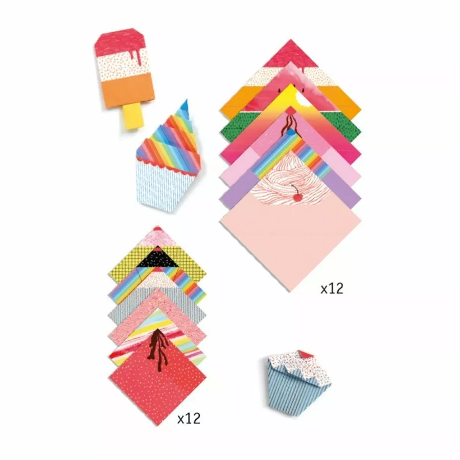 Djeco - Sweet Treats Origami Craft Kit 4 Djeco - Sweet Treats Origami Craft Kit - Image 2