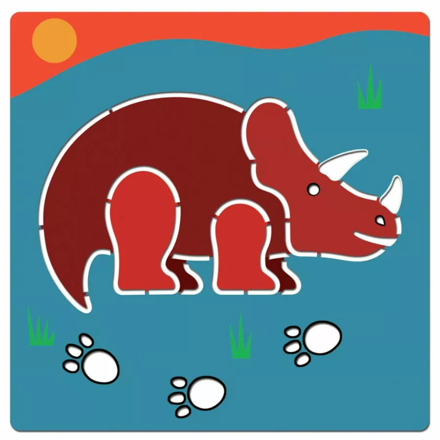 Djeco - Dinosaurs Stencils 4 Djeco - Dinosaurs Stencils - Image 2